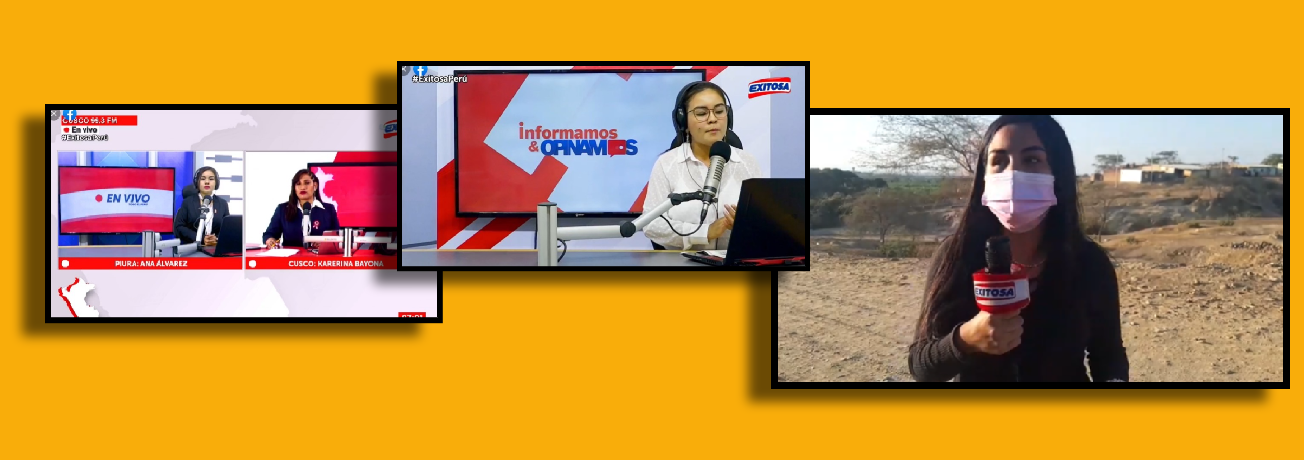 Ana Álvarez trabajando en Exitosa